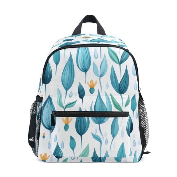 Mini Backpack Teal Leaf - Durable with Safety Features for 3-8 Years
