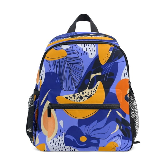 Mini Backpack Tylized Fruits Pattern - Durable with Safety Features for 3-8 Years