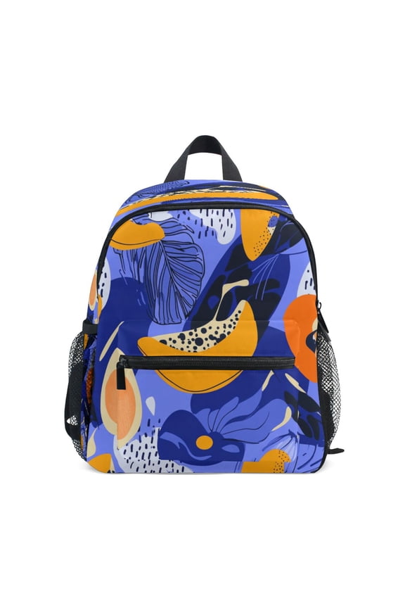 Mini Backpack Tylized Fruits Pattern - Durable with Safety Features for 3-8 Years