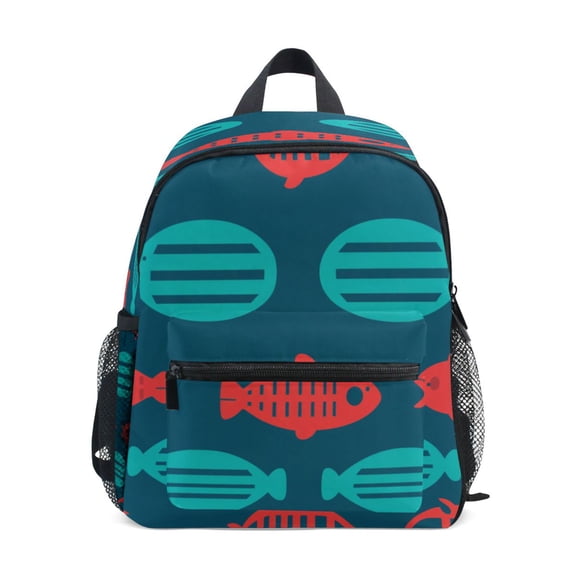 Mini Backpack Underwater Fish - Durable with Safety Features for 3-8 Years