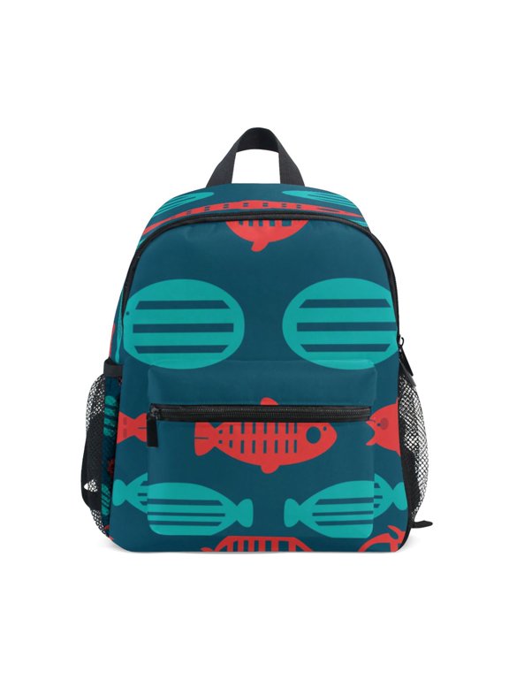 Mini Backpack Underwater Fish - Durable with Safety Features for 3-8 Years