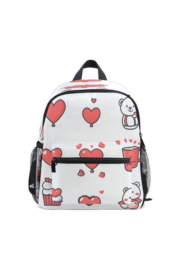 Mini Backpack Valentine's Day Theme Icon - Durable with Safety Features for 3-8 Years