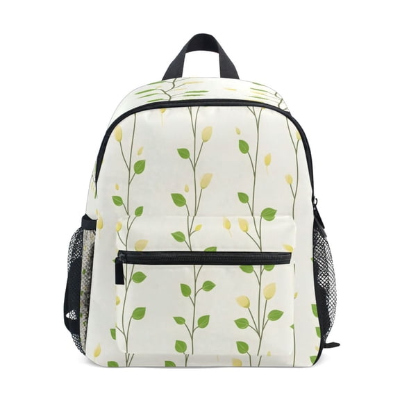 Mini Backpack Vibrant Green Vines - Durable with Safety Features for 3-8 Years