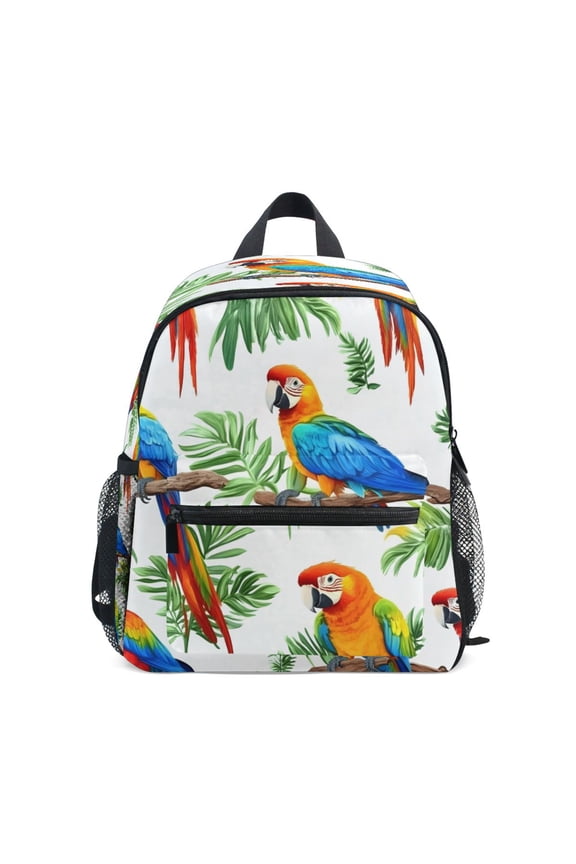 Mini Backpack Vibrant Tropical Birds - Durable with Safety Features for 3-8 Years