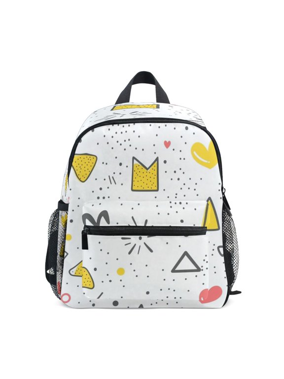 Mini Backpack Whimsical Doodle Medley - Durable with Safety Features for 3-8 Years