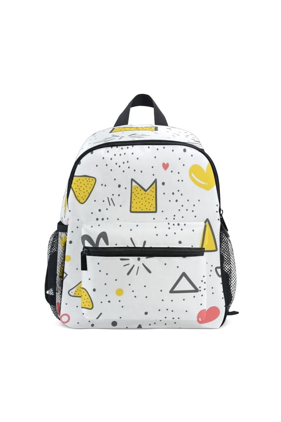 Mini Backpack Whimsical Doodle Medley - Durable with Safety Features for 3-8 Years
