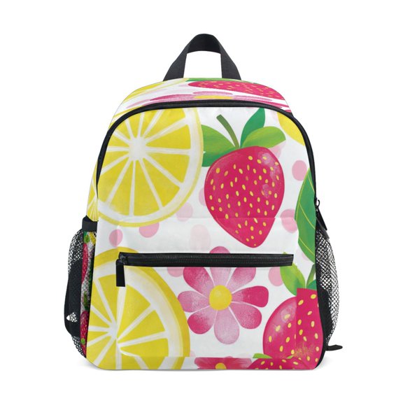 Mini Backpack Whimsical Fruit Fiesta - Durable with Safety Features for 3-8 Years