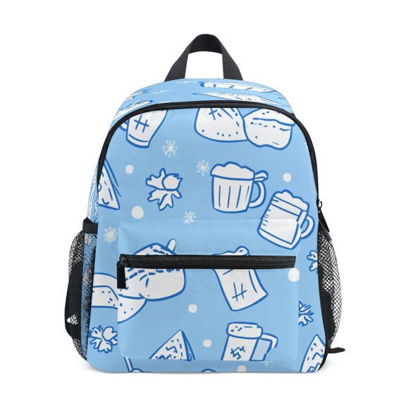 Mini Backpack Winter Series Pattern - Durable with Safety Features for 3-8 Years