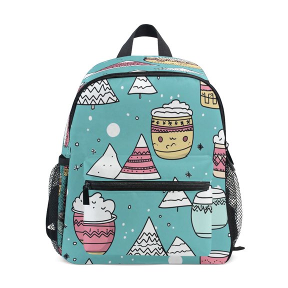 Mini Backpack Winter Themed Design - Durable with Safety Features for 3-8 Years