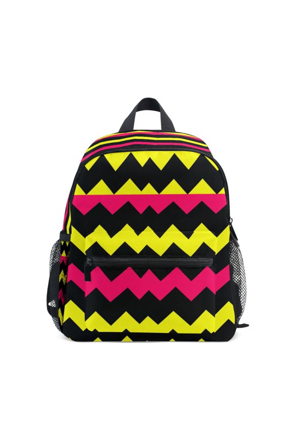 Mini Backpack Zigzag Pattern - Durable with Safety Features for 3-8 Years