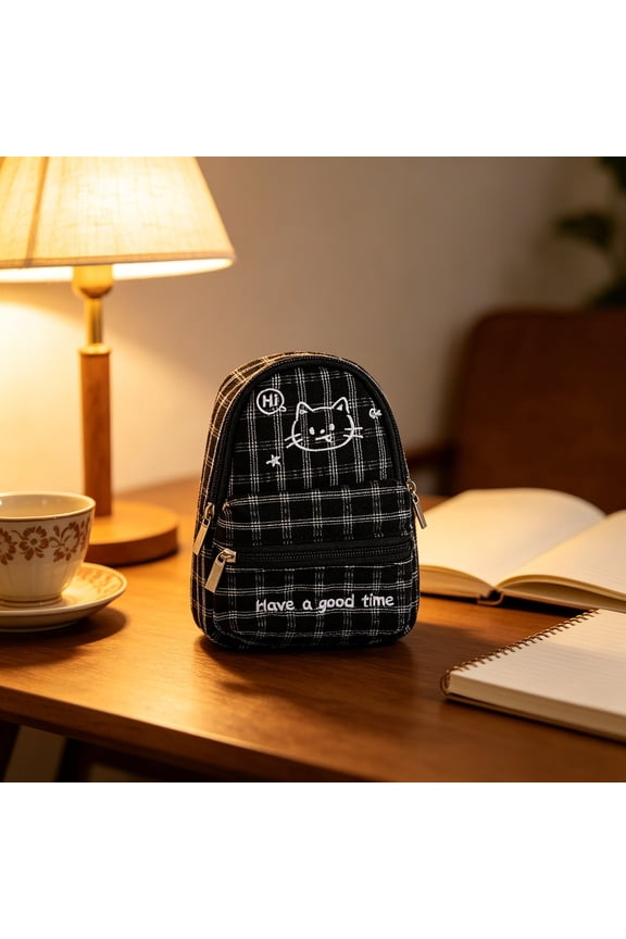Mini Backpack for Women, Cute Cat Backpack Shoulder Bag, Lightweight Small Backpack Purse, Casual Travel Daypack, Water-Resistant Backpack for Daily