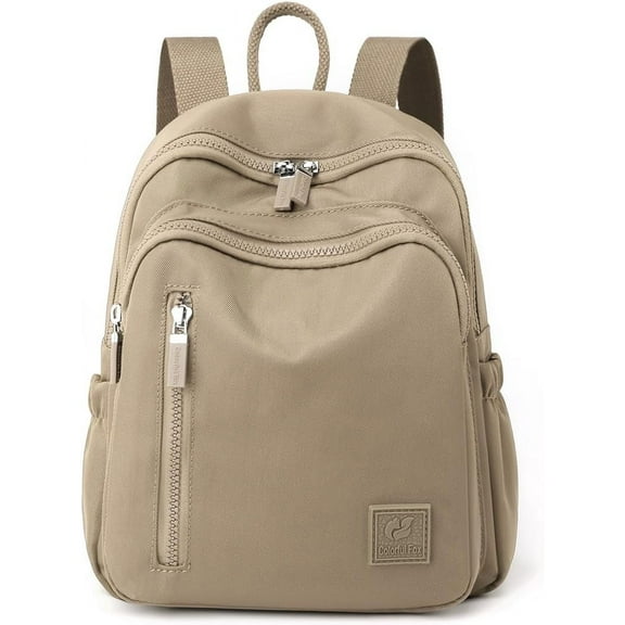 Mini Backpack for Women Light Weight Small Waterproof Backpack Purses Small Casual Daily Travel Shoulder Bag (Apricot color)