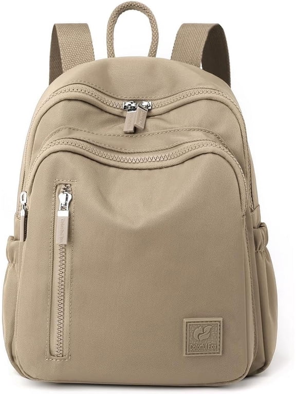 Mini Backpack for Women Light Weight Small Waterproof Backpack Purses Small Casual Daily Travel Shoulder Bag (Apricot color)