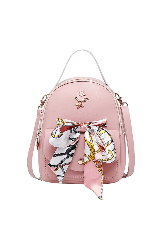 Mini Backpack for Women, PU Leather Small Backpack Cute Mini Daypack Shoulder Bag with Adjustable Shoulder Strap