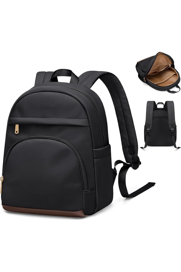 Mini Backpack for Women Stylish Convertible  Pack Purse, Light Weight Daypack Purses Daily Backpack Cute Bookbag for College Travel, Black