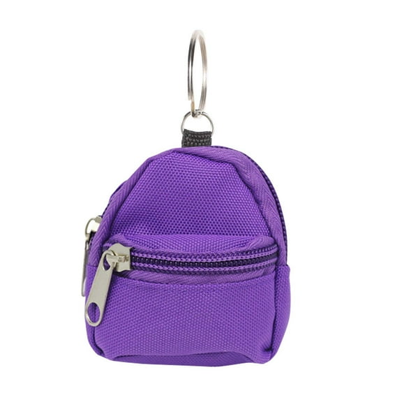 Mini Backpack-shaped Keychain Pouch for Storage