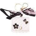 thumbnail image 1 of Mini Bag Compatible with Airpods Pro (2019),Airpods Pro 2 (2022),AirPods 3rd,2nd,1st Generation Case for Women,Cute Leather Cover with Crossbody Strap (White), 1 of 9