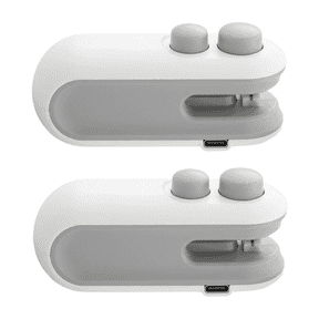 Mini Bag Sealer, 2 in 1 Heat Sealer with Cutter, Portable Resealer Machine,Plastic Heat Seal Sealer Kitchen Gadget for Mylar/Food Storage Bags. (2 pack)