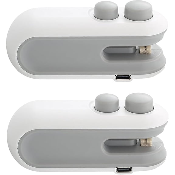 Mini Bag Sealer, 2 in 1 Heat Sealer with Cutter, Portable Resealer Machine,Plastic Heat Seal Sealer Kitchen Gadget for Mylar/Food Storage Bags,Mini Bag Resealer Machine for Plastic Snack Bags (1pack)