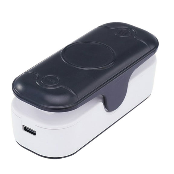 Vikakiooze Mini Bag Sealer, 2 In 1 Heat Sealer For Snacks, Rechargeable Handheld Plastic Bag Resealer,Portable Heat Vacuum Sealer, For Plastic Bags Chip Bags Food Storage