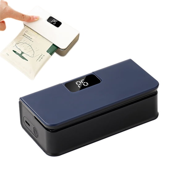 Mini Bag Sealer, 2-in-1 Rechargeable Chip Bag Sealer with Cutter, 6 Adjustable Heat Levels, USB Charging, Portable Plastic Bag Heat Sealer for Food Storage, Snack Bags, Chip Bags