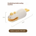 thumbnail image 1 of Mini Bag Sealer, 2-in-1 Rechargeable Handheld Heat Sealer & Cutter, Portable Food Plastic Bag Sealing Machine, 1 of 5