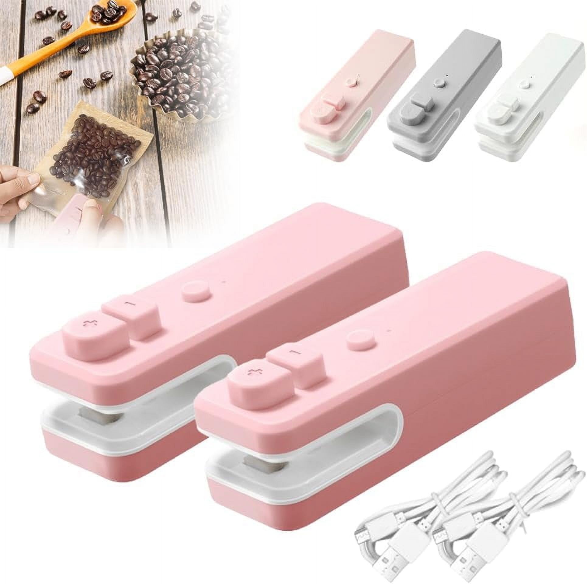 Scelleuse De Sachets Mini - 2 En 1 Scellage Et Coupe - Rechargeable USB-C - Portable Et Magnétique - Pour Snacks Et Aliments