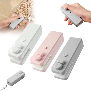 USB Rechargeable Mini Bag Sealer & Cutter - 2-in-1 Handheld Heat Sealer For Chips, Snacks, Food Storage
