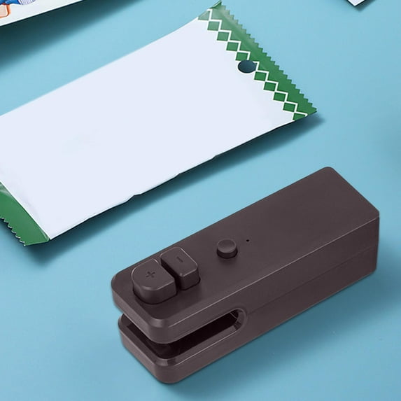 Mini Bag Sealer, 2025 Upgraded 2 in 1 Bag Sealer Heat Seal with Cutter and with Lanyard, Rechargeable Portable Resealer Machine for Snack Bags Food Storage Travel