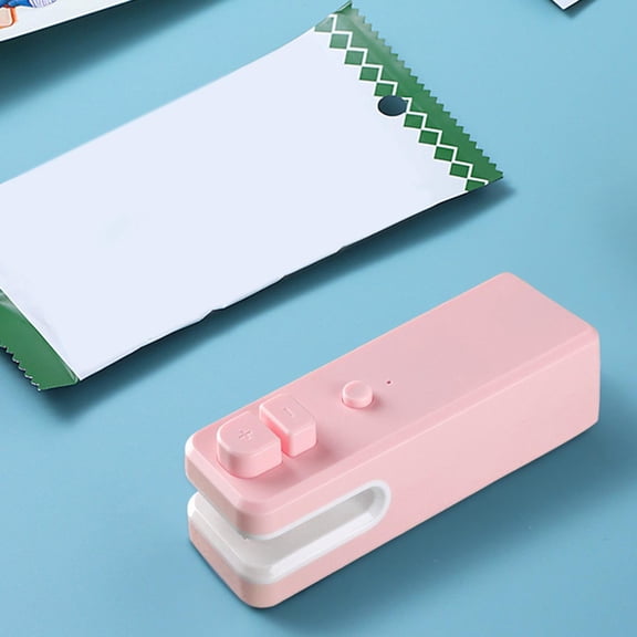 Mini Bag Sealer, 2025 Upgraded 2 in 1 Bag Sealer Heat Seal with Cutter and with Lanyard, Rechargeable Portable Resealer Machine for Snack Bags Food Storage Travel