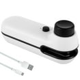 thumbnail image 1 of Mini Bag Sealer 400mAh Rechargeable Bag Sealer with Cutter Portable Heat Sealer Machine Labor Saving Bag Sealer Heat Seal Household Chip Bag Sealer for Plastic Bags Food Storage 11×3.7×4.5cm, 1 of 10