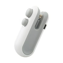 Mini Bag Sealer, Bag Sealer with Cutter and Magnet, 2 in 1 Mini Bag Resealer Machine, Portable Handheld Rechargeable Heat Vacuum Food Sealer for Plastic Bags Snacks & Food Storage, 1 Pcs, 3.74x1.57"