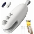 thumbnail image 1 of Mini Bag Sealer, 2025 Upgrade 2-in-1 Portable Handheld Vacuum Food Sealer, Heat Sealer with Cutter USB-C Rechargeable for Plastic and Snack Bags (White), 1 of 9
