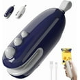 thumbnail image 1 of Mini Bag Sealer, 2025 Upgrade 2-in-1 Portable Handheld Vacuum Food Sealer, Heat Sealer with Cutter USB-C Rechargeable for Plastic and Snack Bags (Navy), 1 of 9