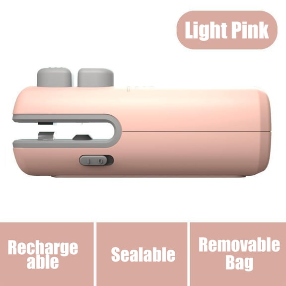 Mini Bag Sealer with Cutter and Magnet, 3-in-1 Rechargeable Magnetic Food Sealer & Cutter, USB Portable Handheld Heat Sealing Tool for Snacks, Chips, Vegetables to Keep Food Fresh