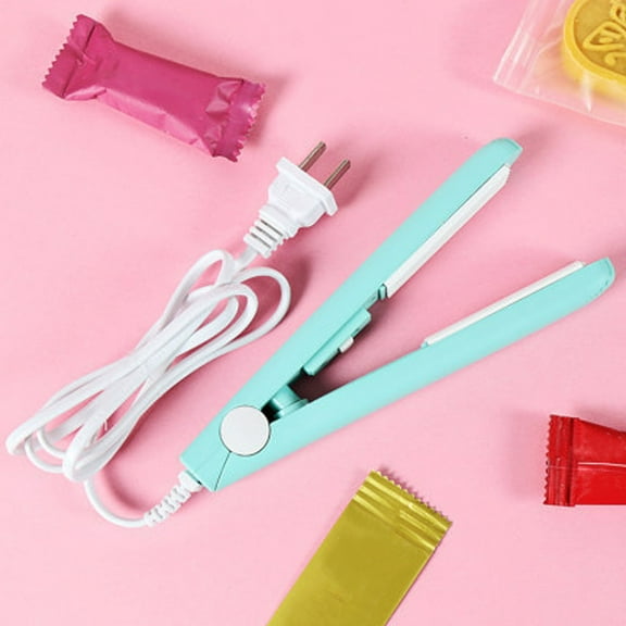 Mini Bag Sealer Heat Seal Kitchen Gadgets,Portable Mini Snack Plastic Bag Sealing Machine Small Thermoplastic Sealing Machine(Wave Style)