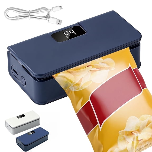 Mini Bag Sealer Magnetic Fridge, Mini Chip Bag Sealer with Cutter & Magnet