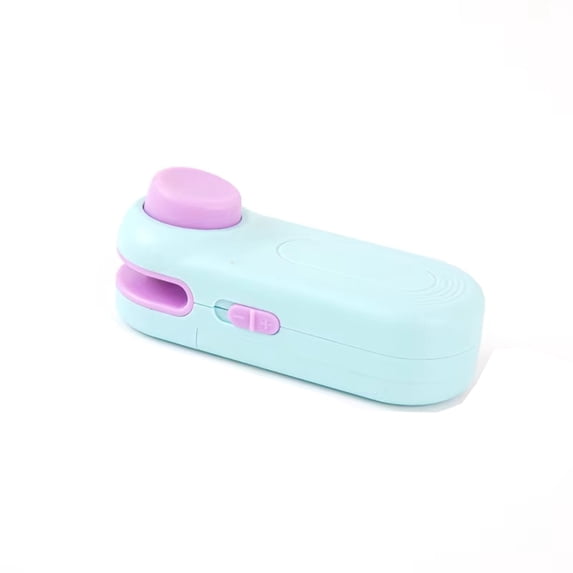 Mini Bag Sealer for Plastic Bags, Portable Handheld Heat Sealing Machine, AA Battery Powered Snack Bag Resealer, Compact Press Design for Kitchen Travel Dorm