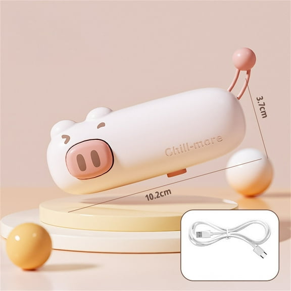 Mini Bag Sealer Portable, Handheld Snack & Chip Sealer, USB-C Rechargeable, Cute Pig/Bear Magnetic Design for Kitchen, Travel, Camping