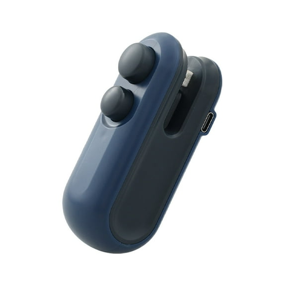 Mini Bag Sealer Rechargeable Handheld Heat Sealer with Cutter, 2-in-1 Portable Food Resealer for Chips, Snacks & Storage Bags – Black