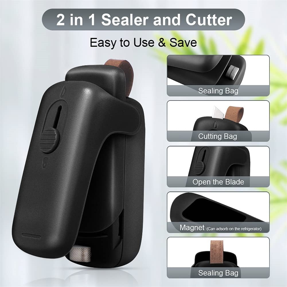 Milex Mini Bag Sealer, Handheld Heat Vacuum Sealers- 2 pack