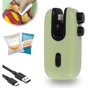 Mini Bag Sealer, USB Rechargeable Bag Sealer 4 In 1 Bag Cutter and Sealer, 2025 Portable Handheld Vacuum Food Sealer Bag Sealing Machine for Plastic Bags Snack Bags 1, Blue