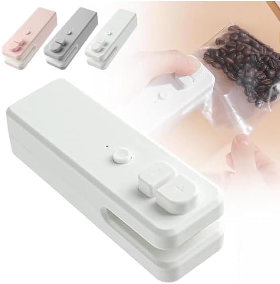 Mini Bag Sealer,Upgrade 2 in 1 USB Rechargeable Food Bag Sealer,Sealing
