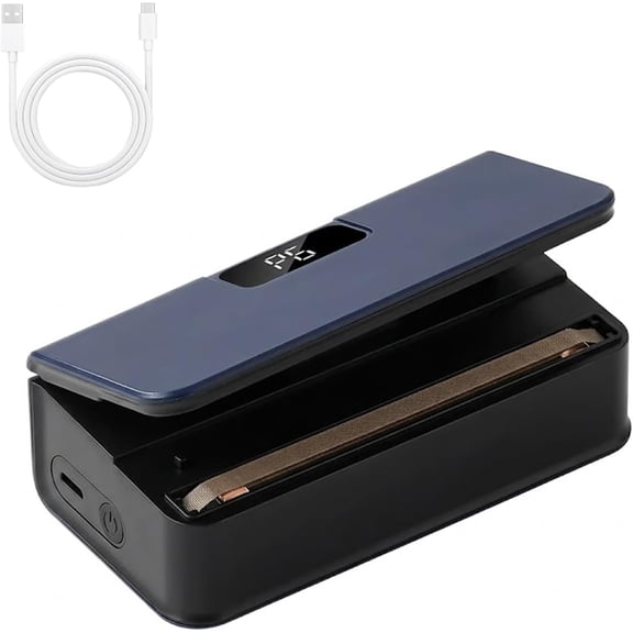 Mini Bag Sealer with Magnet for Fridge, 6-Level Adjustable Portable Heat Sealer Capper, LED Display, Magnetic Base for Fridge & Kitchen
