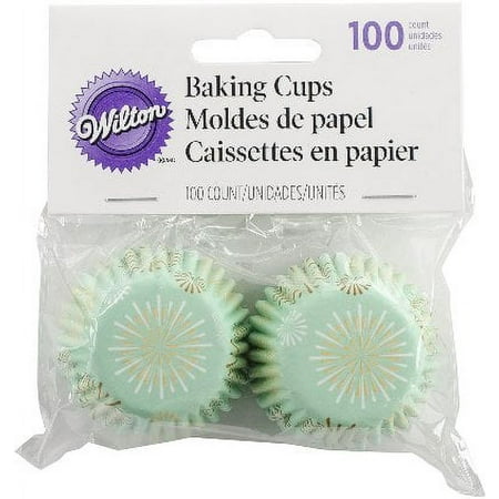 Mini Baking Cups, Burst Mint – 100 Count Cupcake Liners
