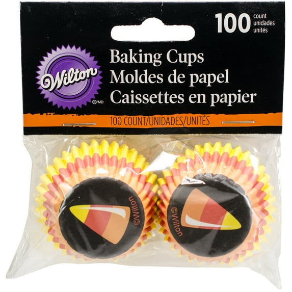 Mini Baking Cups-Candy Corn 100/Pkg