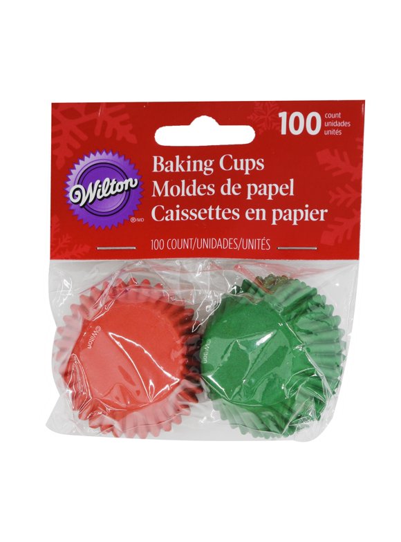Mini Baking Cups-Green 100/Pkg