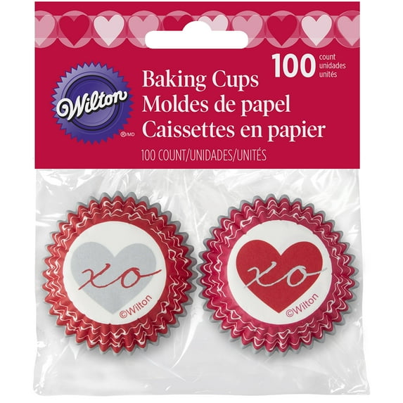 Wilton Heartfelt Valentine Mini Baking Cups 100 Count