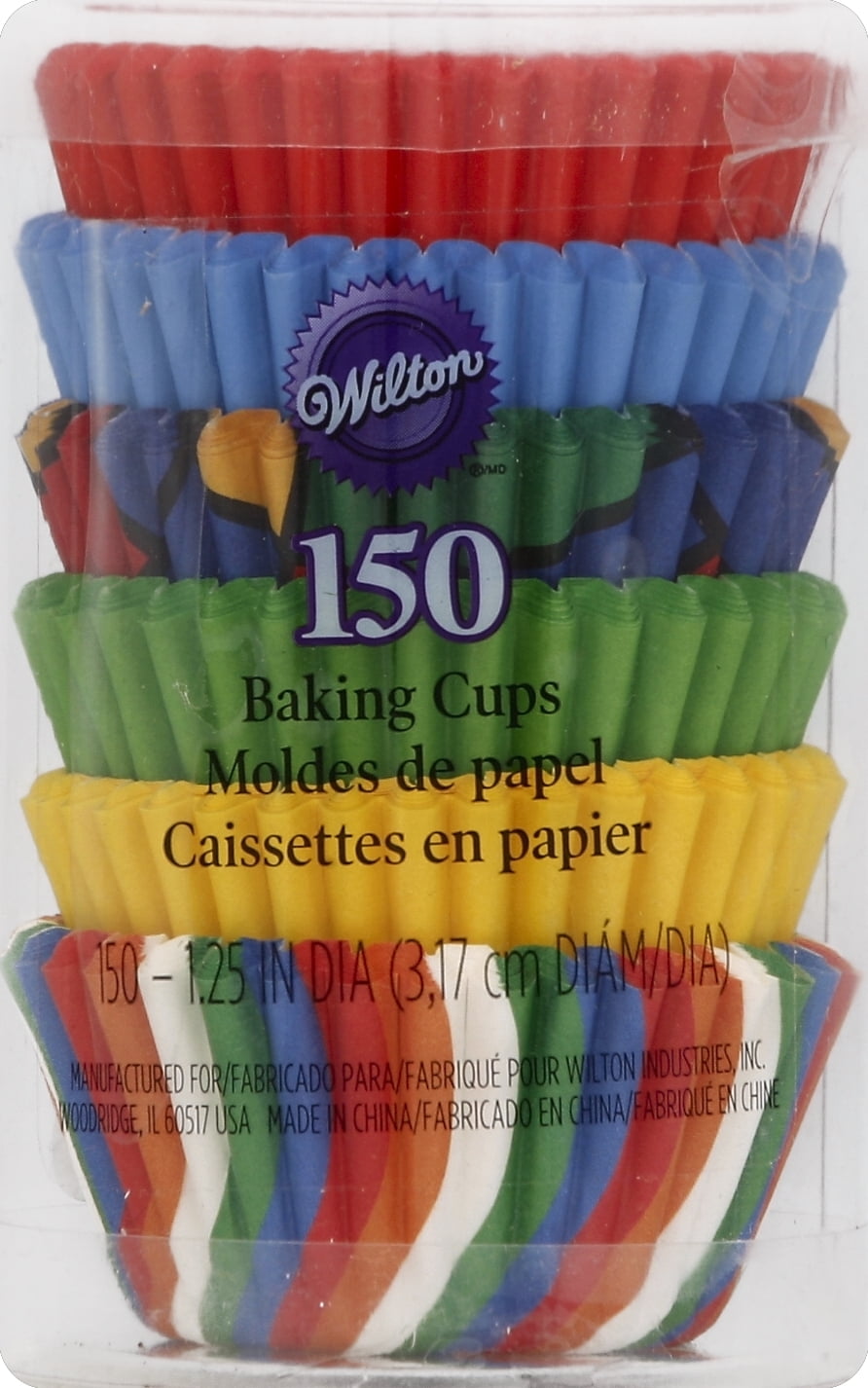 Mini Baking CupsPrimary 150/Pkg, Pk 3, Wilton