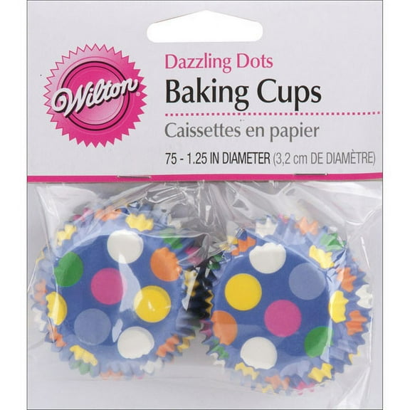 Mini Baking Cups-dazzling Dots 75/pkg
